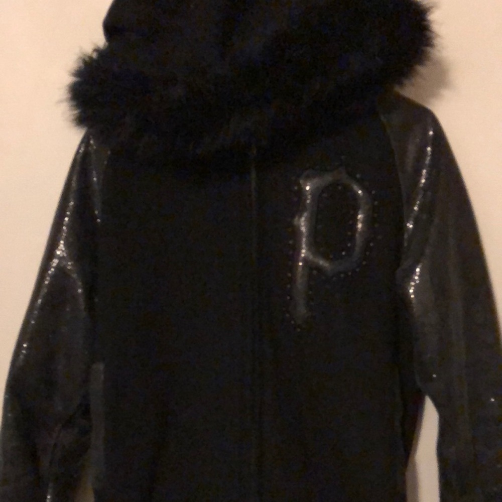 Black Pelle Pelle coat